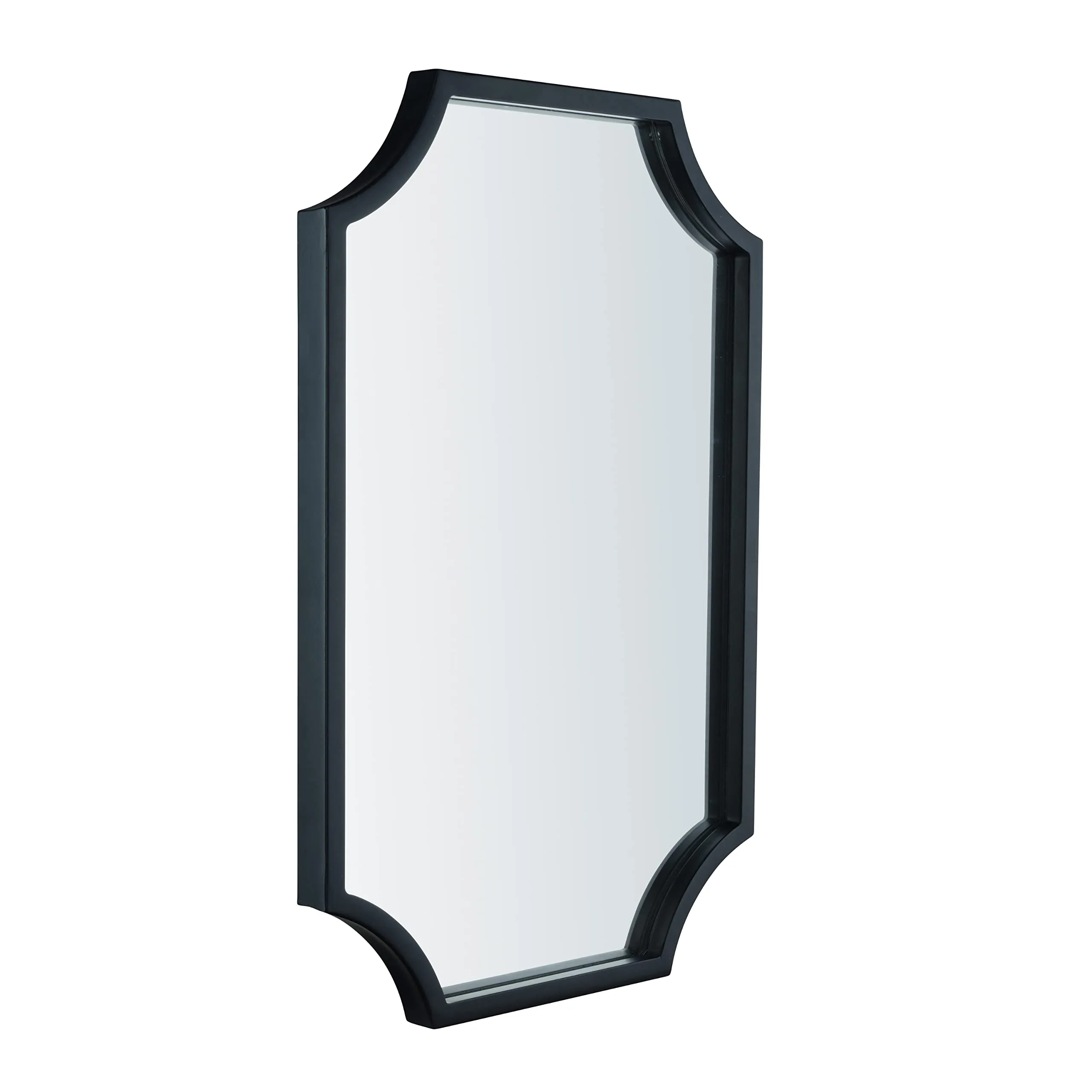 Gold Framed Mirror - Wall-Mounted Scalloped Mirror 30 X 40 Inches - Decorative Gold