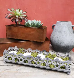 Ornate candle tray