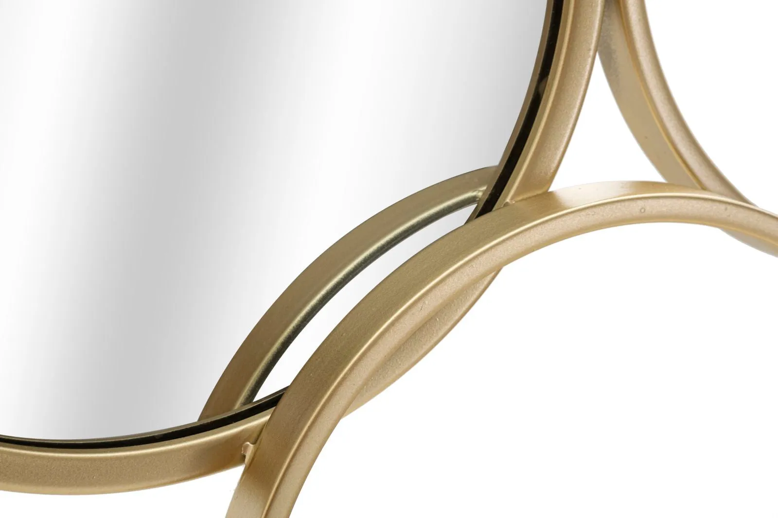 Small Round Wall Mirrors with Golden Round Frames