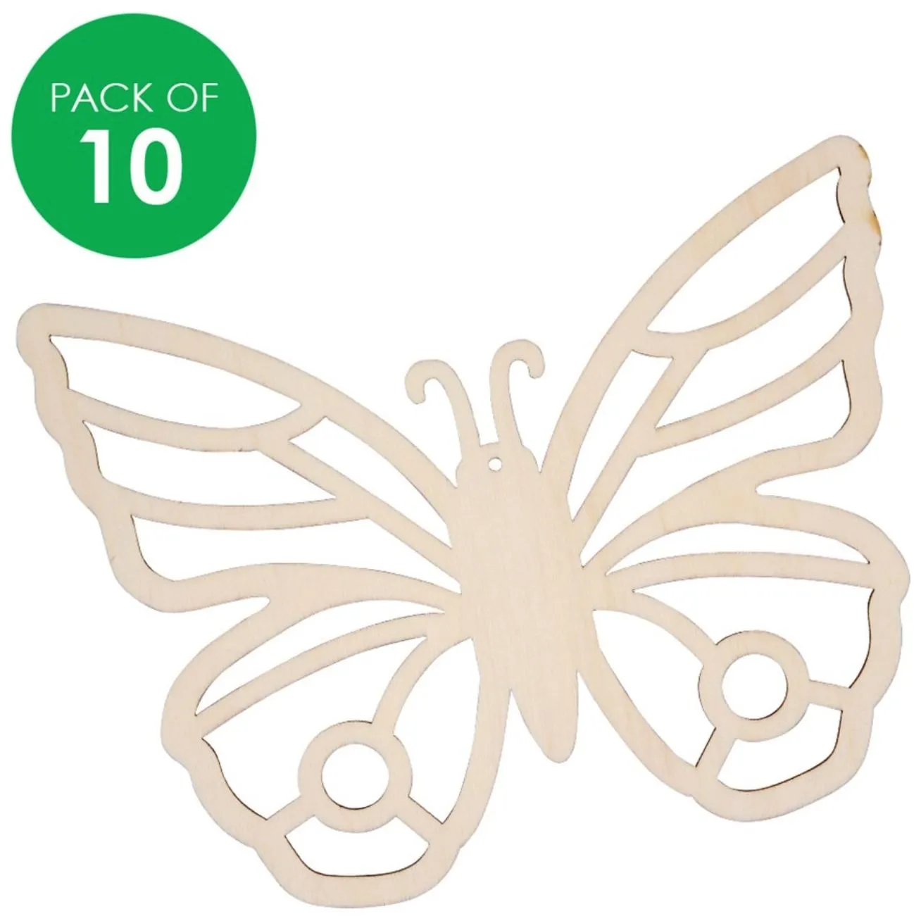 Wooden Sun Catcher Frames - Butterfly - Pack of 10